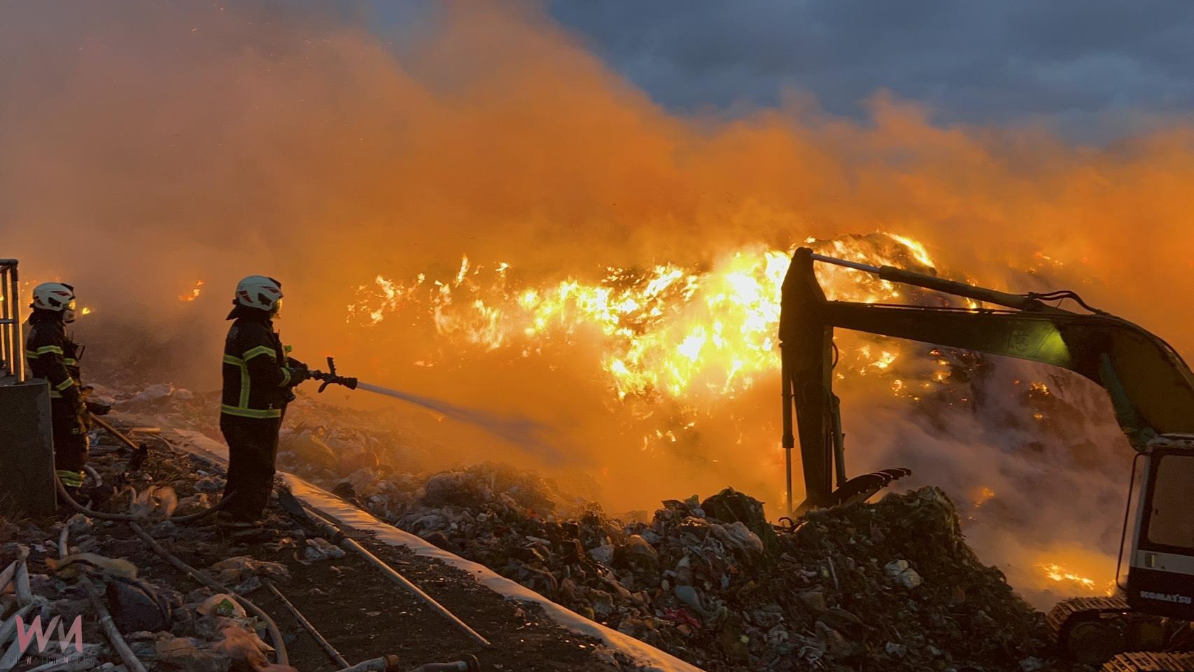 澎湖紅羅垃圾掩埋場又發大火 鄰近村里飄惡臭 - https://www.watchmedia01.com