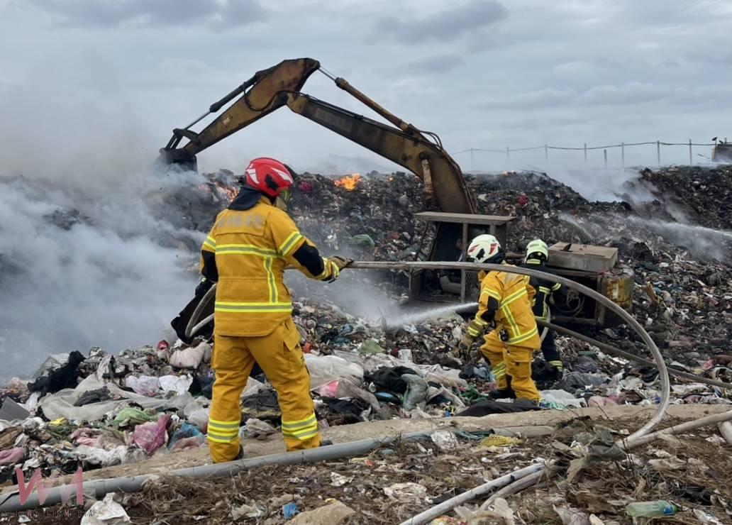 澎湖紅羅垃圾掩埋場又發大火 鄰近村里飄惡臭 - https://www.watchmedia01.com