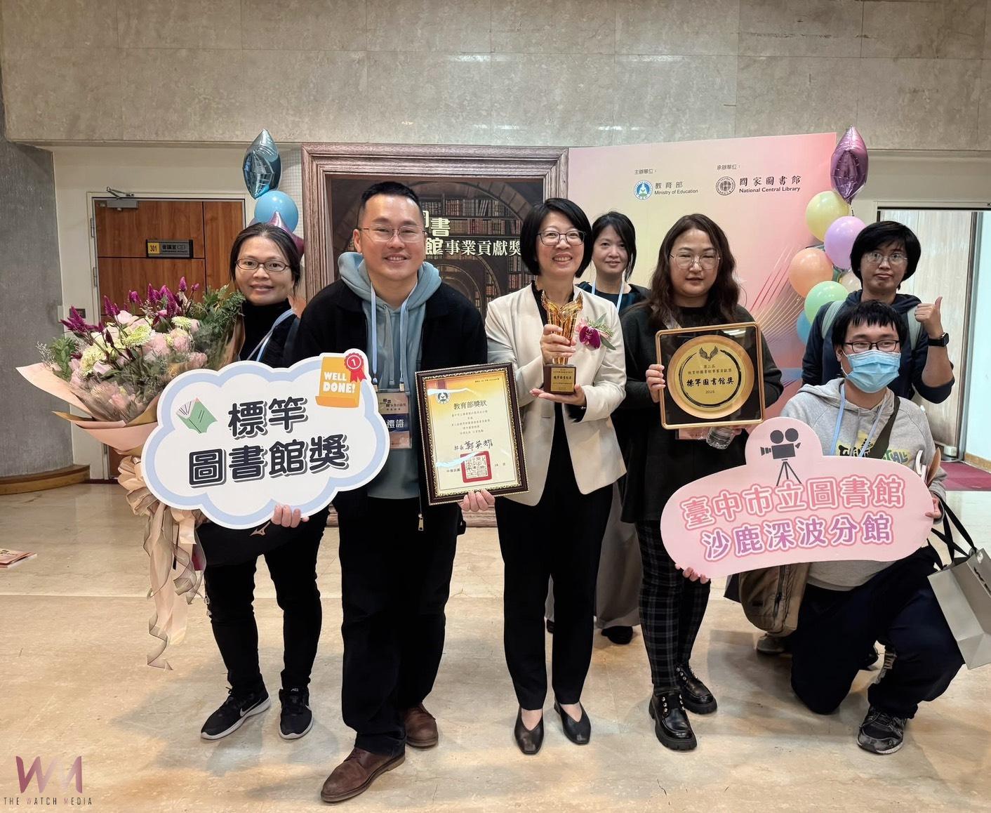 中市圖沙鹿深波分館獲圖書館奧斯卡獎　電影館藏與影展備受市民喜愛