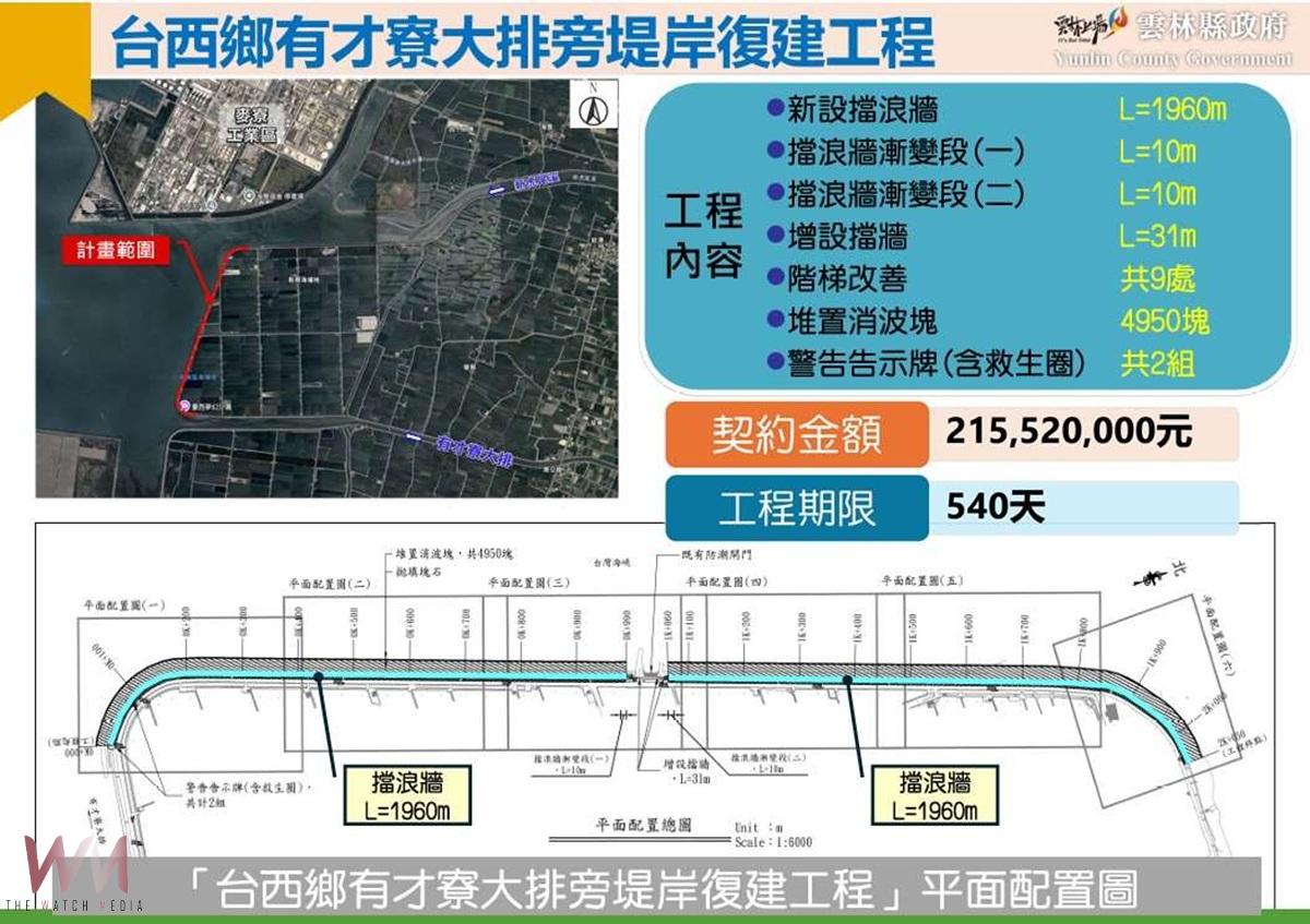 台西鄉有才寮大排旁堤岸復建工程正式開工 提升防洪韌性守護沿海安全 - https://www.watchmedia01.com