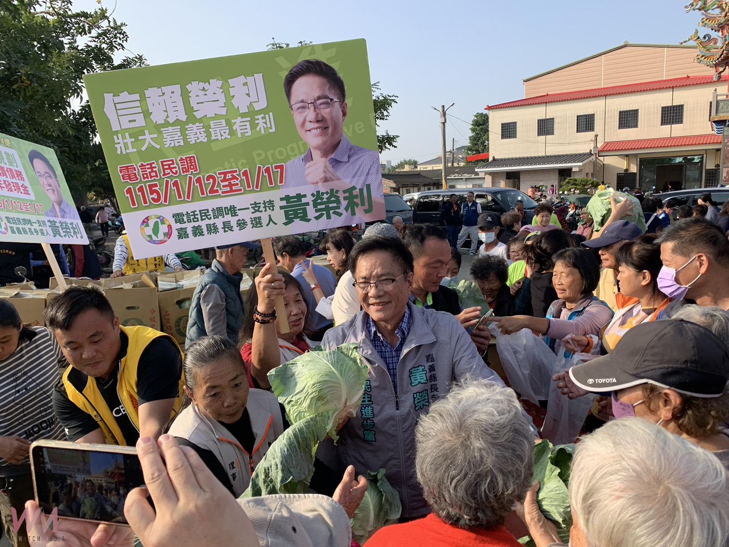 黃榮利強調,「農業是嘉義的根,更是嘉義的驕傲!」他會用行動與政策,陪著農民一起走,讓嘉義縣的農業不只撐過難關,更要走向更好的未來。(圖/記者陳惲朋攝)