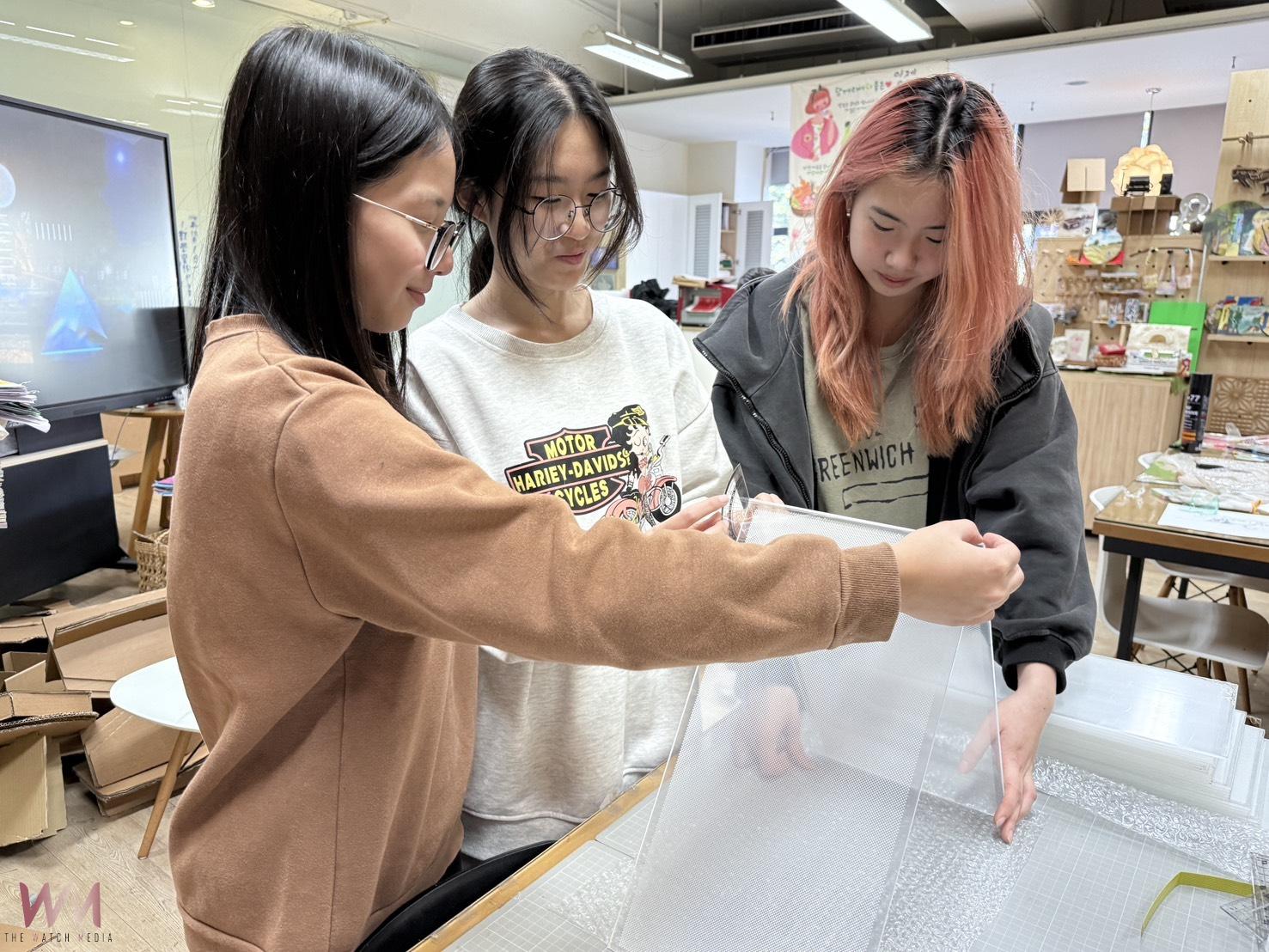 國立新港藝術高中師生共創新媒體藝術裝置，參與「320+1嘉義市城市博覽會」B2 主題展區「宜居城市」。（圖/新港藝術高中提供）