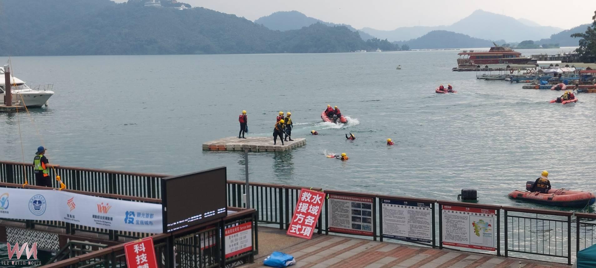 南投消防強化日月潭水域救援 萬人泳渡前辦理實兵演練 - https://www.watchmedia01.com