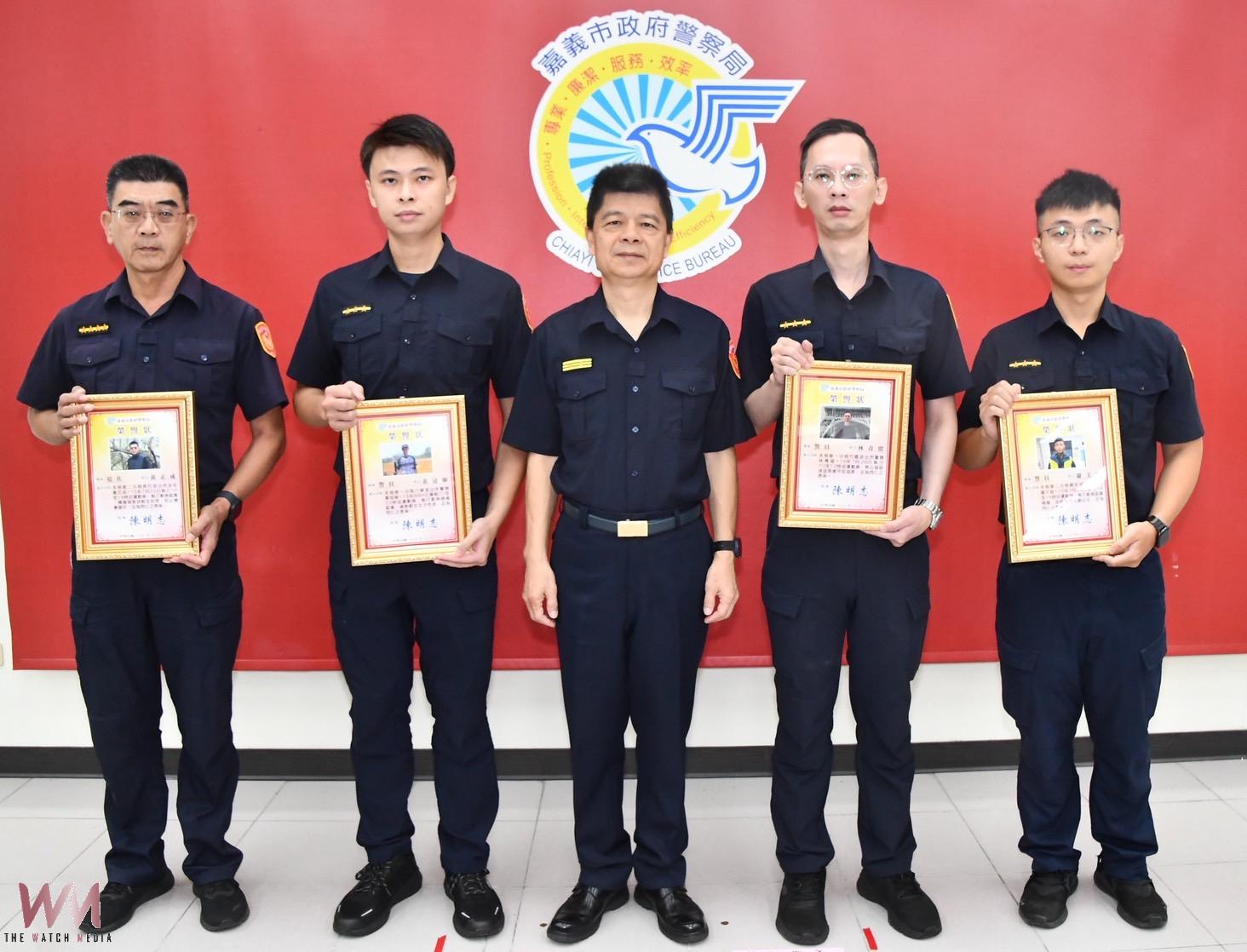 嘉義市警局長陳明志表揚18位傑出員警 - https://www.watchmedia01.com