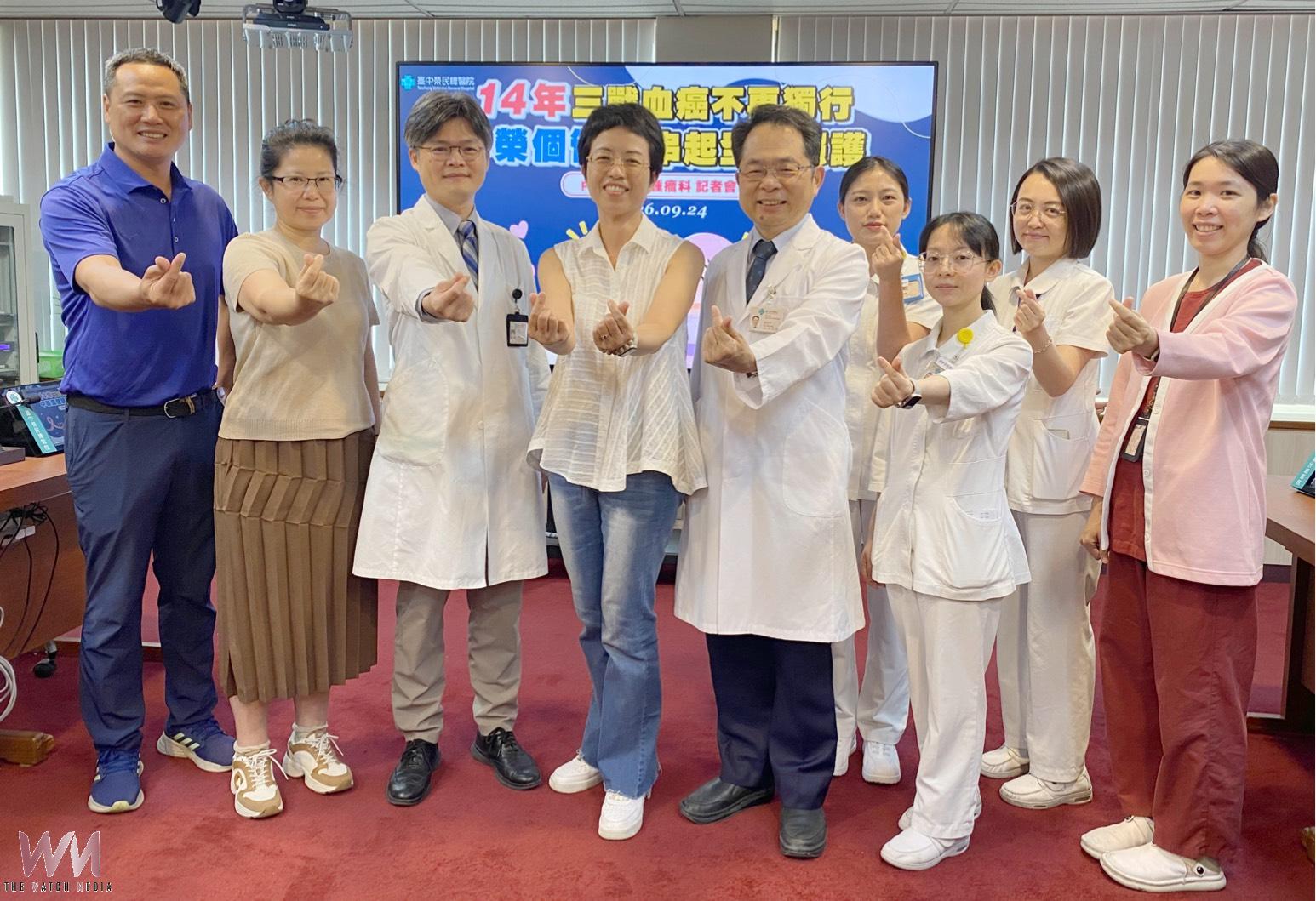 歷經14年三戰血癌　台中榮總個管師串聯移植照護 助病友安心抗癌