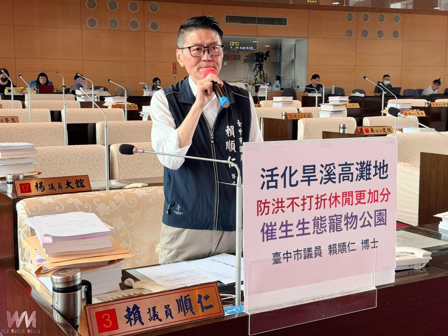 中市北屯毛小孩有福了　賴順仁議員籲旱溪高灘地打造寵物公園
