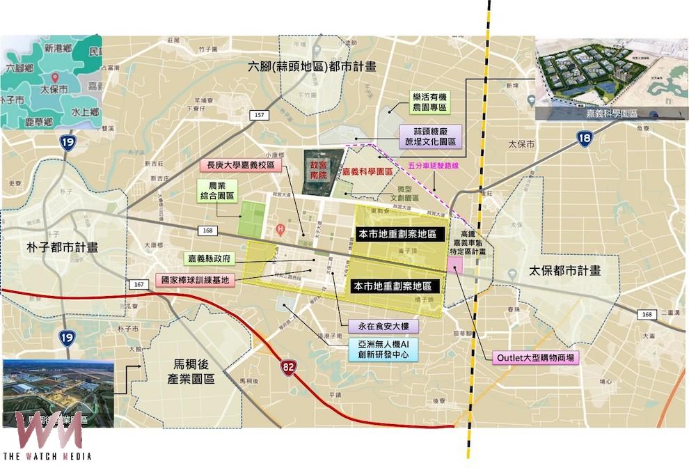 嘉義縣擴大縣治第一開發區市地重劃工程第一個標案，由縣長翁章梁及各級民代祈福動土。（圖/嘉義縣政府提供）