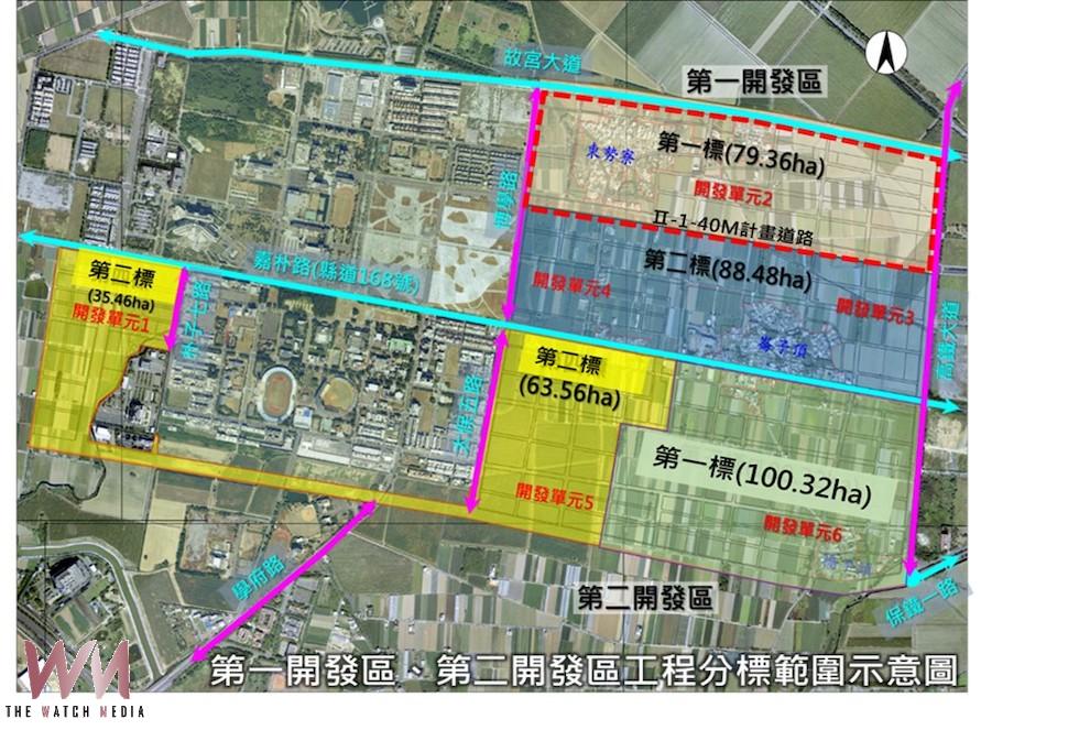 嘉義縣擴大縣治第一開發區市地重劃工程第一個標案，由縣長翁章梁及各級民代祈福動土。（圖/嘉義縣政府提供）