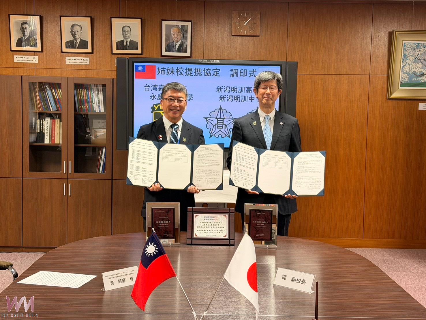 從一杯珍珠奶茶迎賓開始    永慶高中與日本百年名校明訓中學締結姊妹校