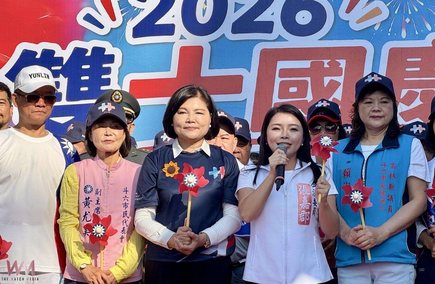 張嘉郡與張麗善同慶雙十升旗健走　盼雲林迎高科技產業留住年輕人 - https://www.watchmedia01.com
