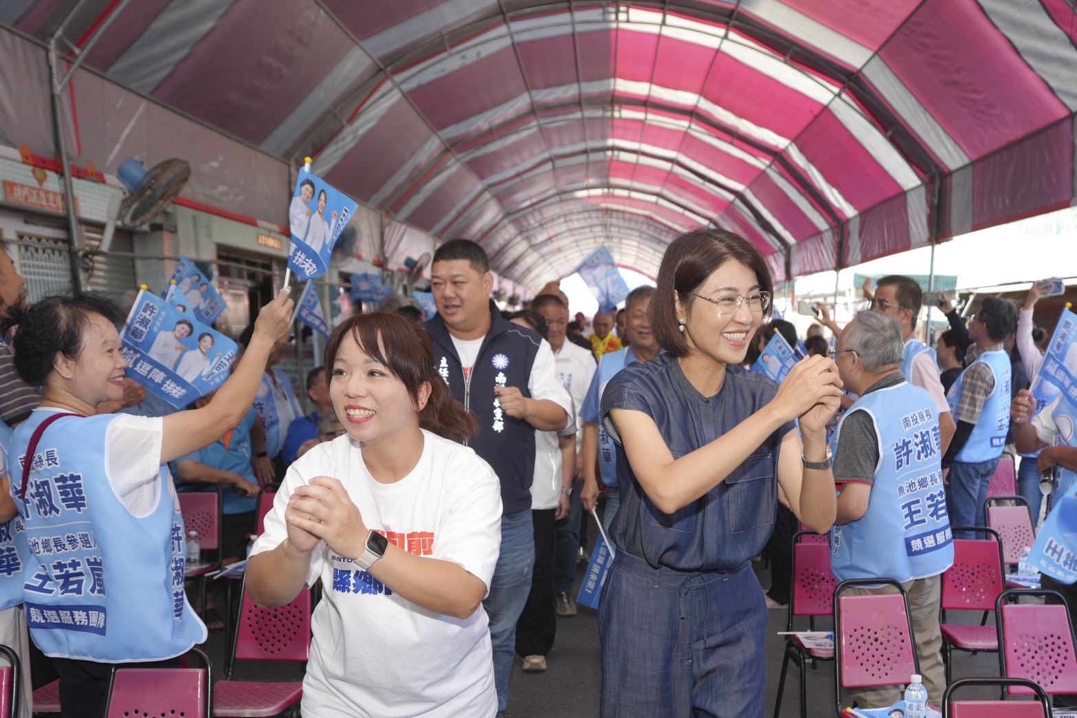 「魚池女兒」許淑華、王若嵐聯合競總部成立縣鄉攜手同行拚建設、觀光、農業全面升級