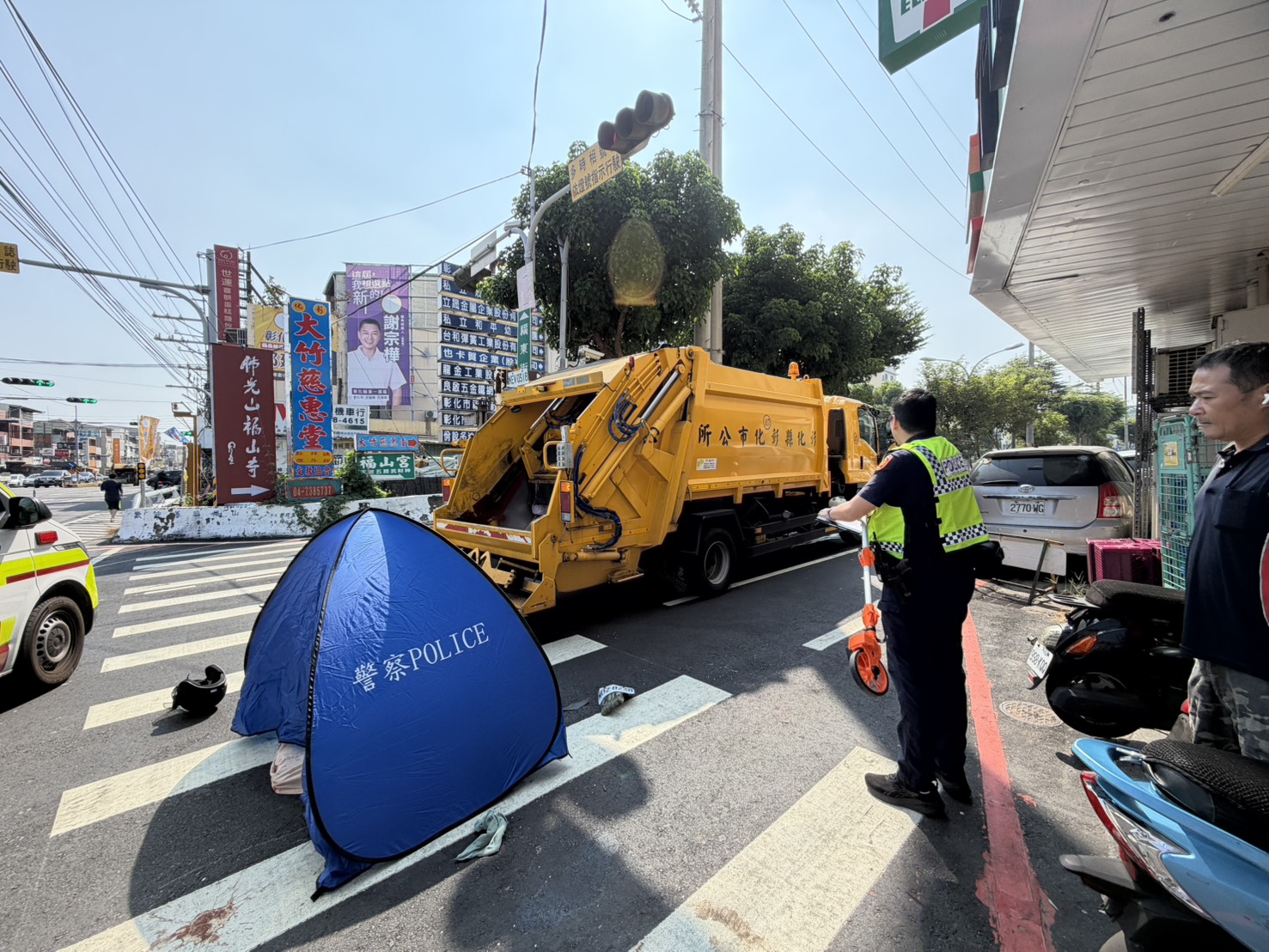 彰化垃圾車撞死騎士 林世賢下令加裝攝影機、防捲入裝置 - https://www.watchmedia01.com