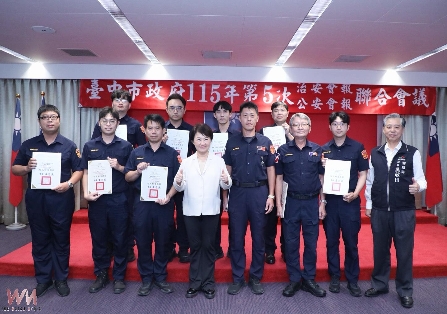 警、銀、民合作無間　中市府阻詐逾10億守護市民 盧秀燕表揚有功人員 - https://www.watchmedia01.com