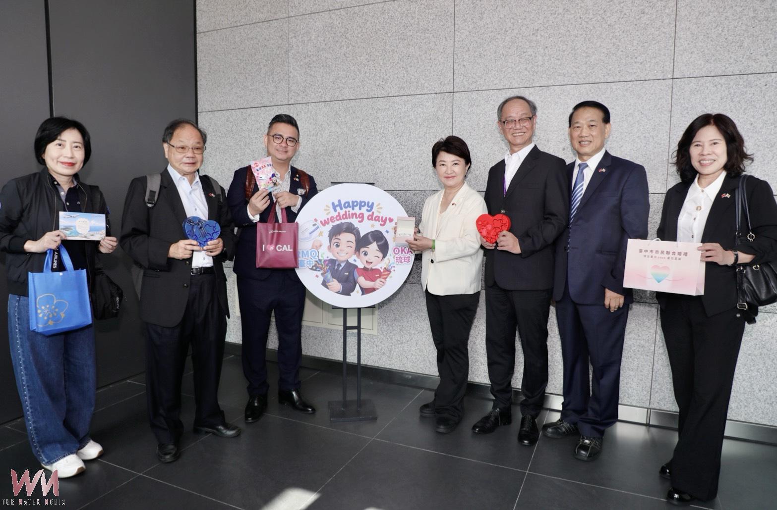 盧秀燕3萬英呎高空證婚　66對新人共乘幸福班機直飛沖繩浪漫啟航 - https://www.watchmedia01.com