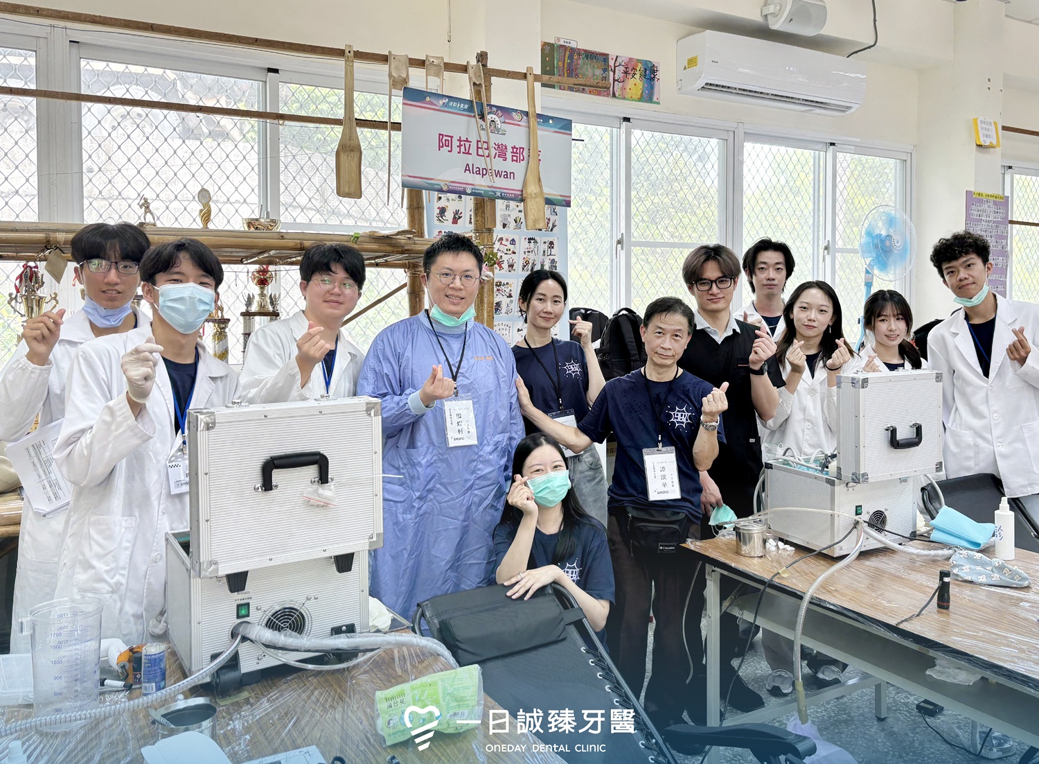 一日誠臻醫療團隊投入台東偏鄉義診,關懷當地民眾的口腔健康。圖/一日誠臻提供