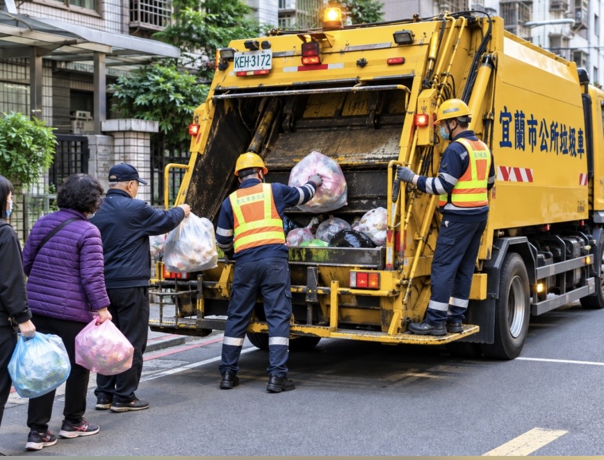 薔琵颱風過後垃圾清運調整！宜蘭市25日下午3時提前收運　提醒民眾注意垃圾車時間