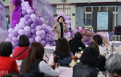 縣長張麗善感謝120位女校長們對雲林教育的無私奉獻，並期盼透過經驗傳承與創新合作，共同打造更優質的學習環境。（圖／記者蘇榮泉攝）
