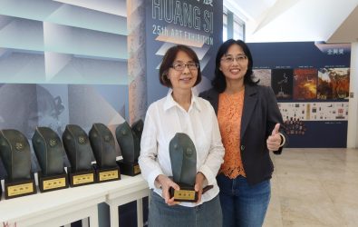 彰化縣「第26屆磺溪美展」徵件開跑，美展設有墨彩、膠彩、油畫、水彩、書法等10大類。（資料照 記者陳雅芳攝）