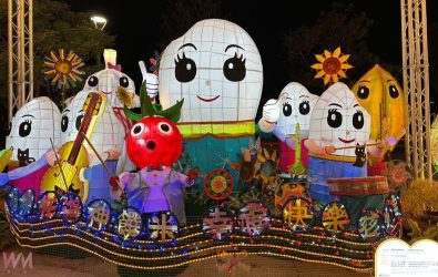 《樂花海神饌米．幸福快樂孩沙里》（莿桐鄉孩沙里社區發展協會）：融合音樂、花海與神饌米，展現童趣與農業文化。（圖／記者蘇榮泉攝）