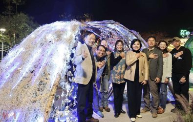 2025雲林永續微燈會於2月10日至2月23日盛大展開，地點選在雲林高鐵站前。（圖／記者蘇榮泉攝）