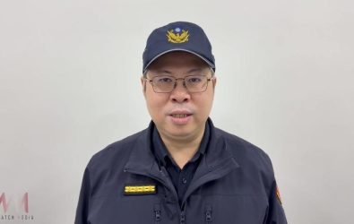 嘉義縣警察局新到任督察長陳至瑋發言表示，將斷然淘汰嚴懲不貸。（圖/記者陳惲朋翻攝）