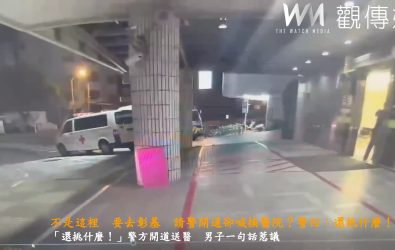 警方基於為民服務及人道救援，立即駕駛巡邏車沿路鳴笛示警開道協助就醫，對方反怪「不是這裡，要去彰基」，警怒稱還挑什麼。（警方提供）