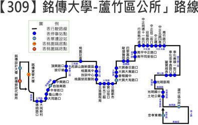 1140311-221桃園【309】公車路線銘傳大學-蘆竹區公所將於320上路