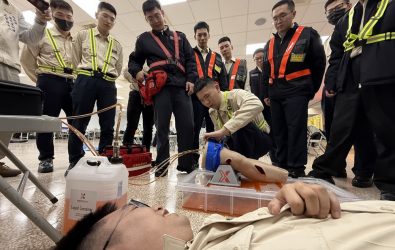 1140312-211役男訓練實際施作止血、包紮等急救技能救護應用能力