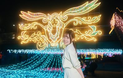 圖3象徵愛與美的5米高「光之女神」為光雕秀的主燈