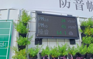 工地空品及噪音數據顯示面板
