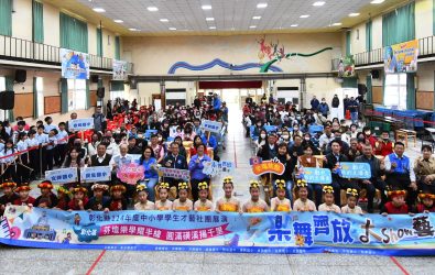 彰化縣114年度中小學學生才藝社團展演熱鬧登場，活動涵蓋舞蹈、武術、太鼓、陶笛、國樂、管弦樂等多元藝術表現。（記者陳雅芳攝）