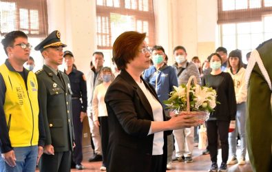 彰化縣辦理春祭國殤祭典，追思緬懷為國捐軀、因公殉難的官兵、烈士英靈。（記者陳雅芳攝）