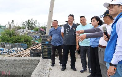縣長張麗善宣布自籌超過2,000萬元資金，針對金湖、台西漁港多項設施進行機能改善工程。（圖／記者蘇榮泉攝）