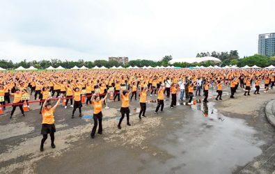 1140420-221桃園市平鎮千人排舞活動再創盛況。