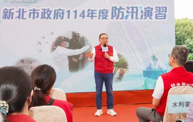 市長侯友宜視察防汛演習表示，透過不斷強化的防汛作為，期能在災害發生時，降低生命財產的損失與生活不便