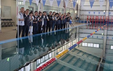 民雄鄉運動公園游泳池5月13日至19日試營運，全面免費開放體驗。(圖／記者邱嘉琪攝)