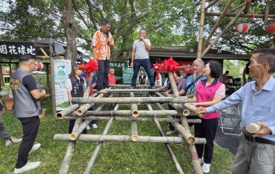 板頭社區將搭建一座串連北港女兒橋、復興鐵橋至新港，兩岸共榮的雙港竹橋。(圖／記者邱嘉琪攝)