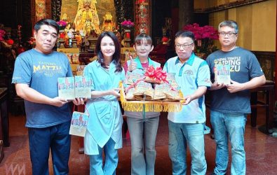 西螺福興宮再次以慈悲柔和的文化創意，將媽祖的溫暖信仰化作實體祝福。（圖／記者蘇榮泉攝）