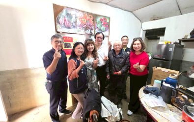 圖1.中華民國記帳及報稅代理人公會全國聯合會秘書長楊適豪(左一)、南投縣榮服處副處長羅婷