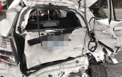 1140604-211國道大貨車疑未保持安全距離 中壢段釀八車追撞