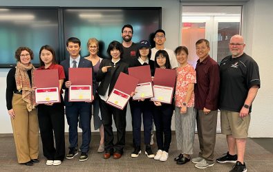 大葉大學觀休系學生完成美國一學期的留學。（大葉大學提供）