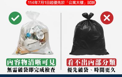 員林市將在7月1日起優先於市內近80個公寓大廈推動一般垃圾使用「可透視垃圾袋」，讓垃圾分類更精準。（員林市清潔隊提供）