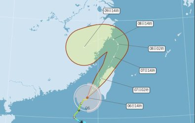 1140706-211丹娜絲颱風來襲桃園沿海4區明(7)日停班停課。
