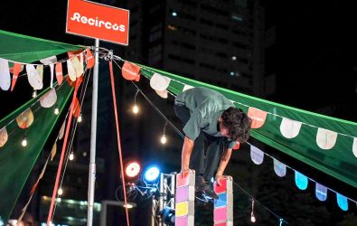 「天馬城邦」的 Recircus 移動綠劇場，以永續為核心，主打低碳足跡、可移動舞台。(攝影師