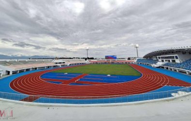 斥資逾21億元於虎尾高鐵特定區新建「雲林縣立田徑場」，歷時600天如期完工。（圖／記者蘇榮泉攝）