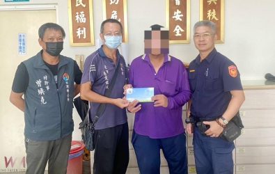 副所長蔡瑞彬與員警陳舜宜得知情況後，主動聯繫在地慈善團體「社團法人雲林縣夜市慈愛會」，展開援助行動。（圖／記者蘇榮泉翻攝）