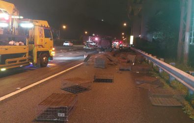 1140806-211國道1號連環車禍釀1死1傷