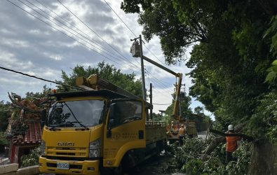 1140813-211楊柳颱風強風襲桃園　台電緊急動員搶修復電