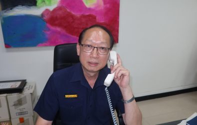 從基層到公關科長，林呈祥的30年警察路將在9月2日告一段落。（記者陳雅芳攝）