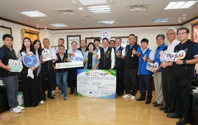 雲林縣政府21日與營造業中區職業安全衛生促進會正式締結「安全伙伴」。（圖／記者蘇榮泉攝）